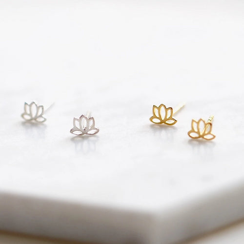 Lotus Stud Earrings