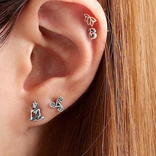 Lotus Stud Earrings