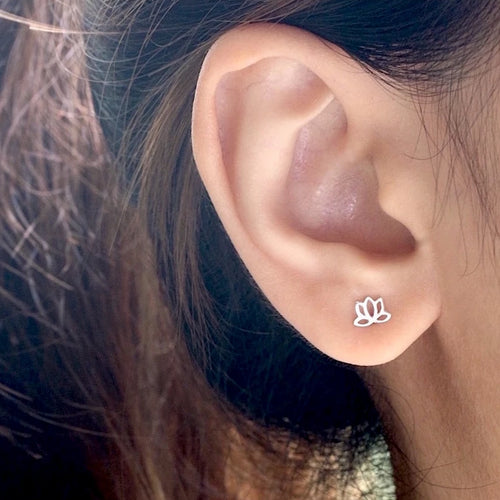 Lotus Stud Earrings