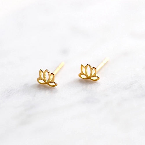Lotus Stud Earrings