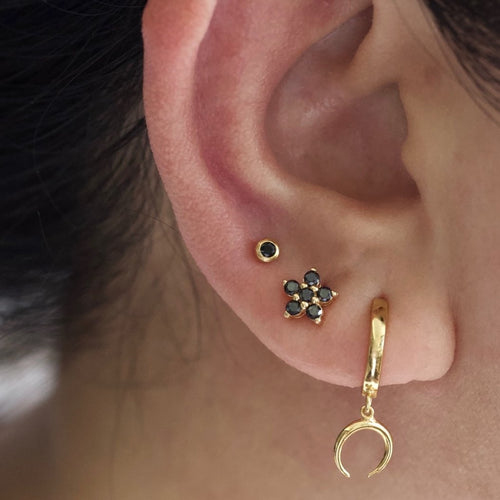 Buy The Alchemy Studio Picolo Flower Diamond Stud Earrings Online  Aza  Fashions
