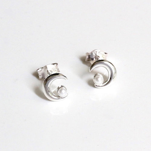 Moon Phrase Stud Earrings