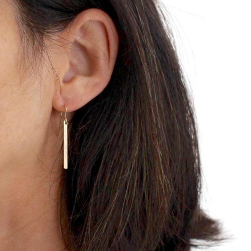 Boucles d'oreilles en barre élégant