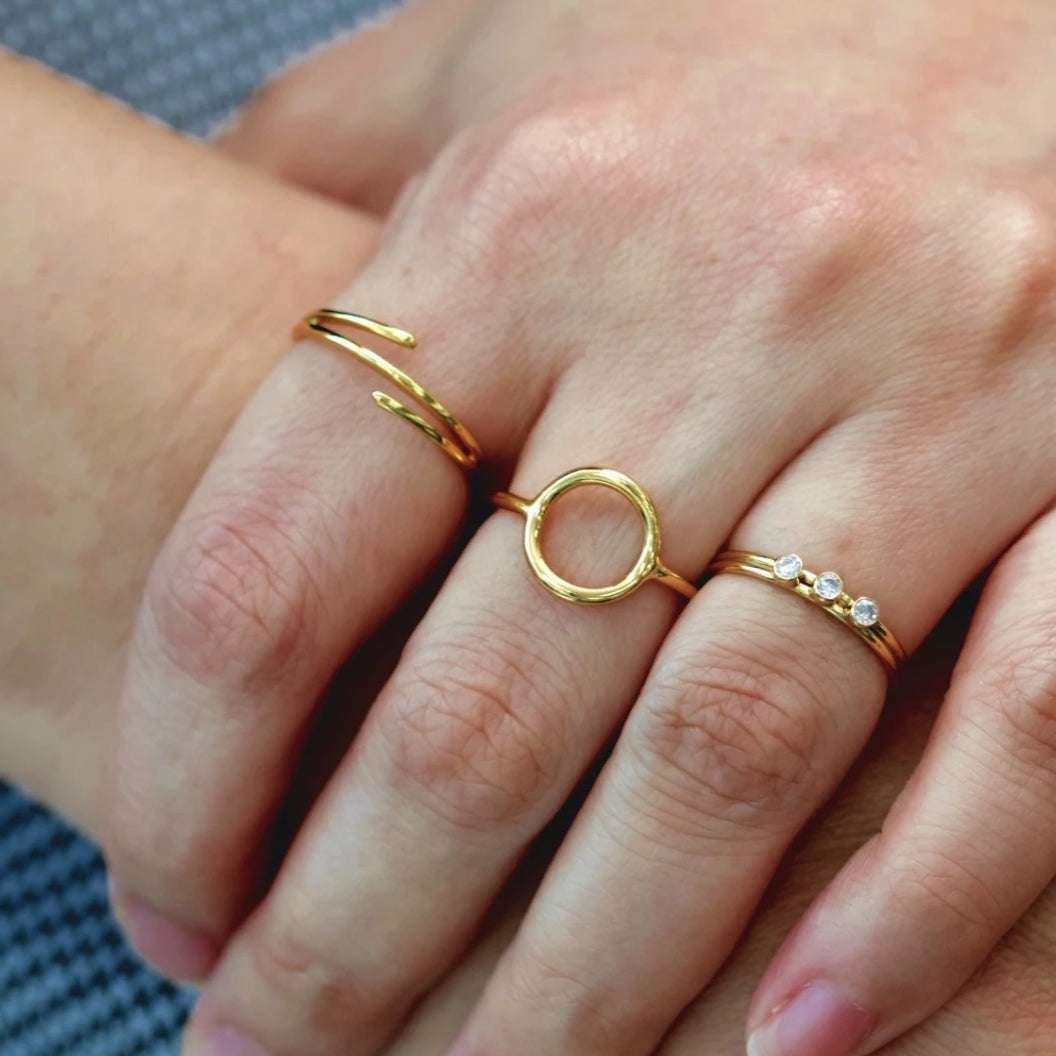 Sparkle Trio Mini Ring – J&CO Jewellery