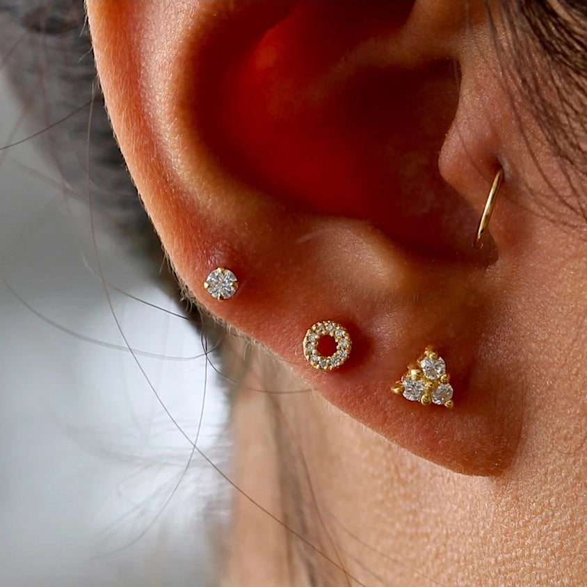 Diamond Double Linked Eternity Hoop Earring and Cuff | MARIA TASH