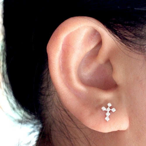 Stunning Cross Stud Earrings