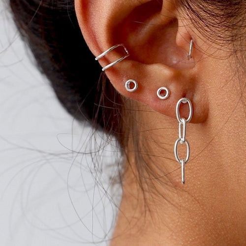 Haute Chain Stud Earrings