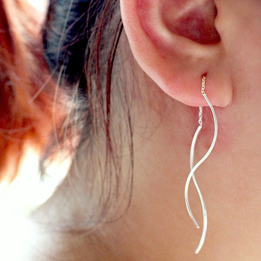 Wave Ear Threader – J&CO Jewellery